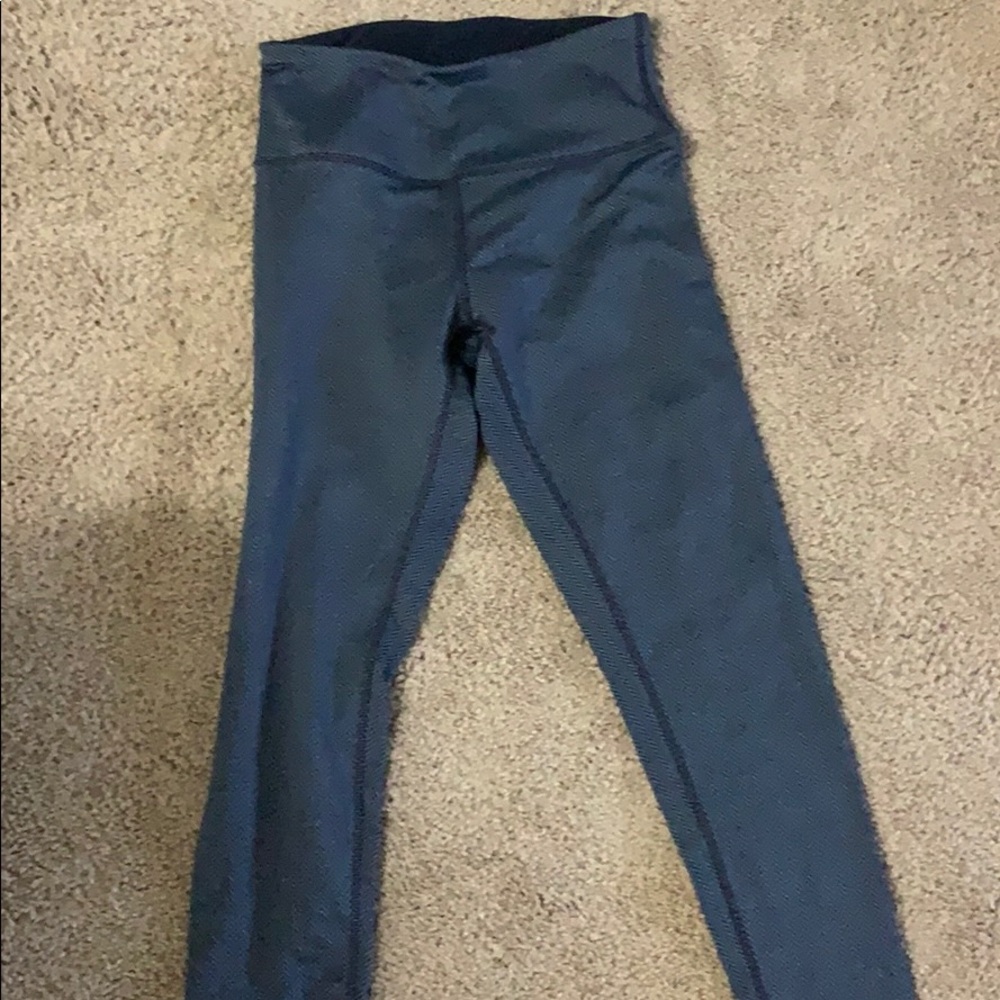 Mondetta XS chevron navy leggings